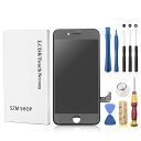 SZMIPHONE8フロントパネルデジタイザタッチパネルLCD液晶セットホワイトアイフォーン修理バーツ(8黒)