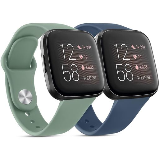 【2パック】ベルトコンパチブルFitbitVersa2バンド/Versa2/VersaLiteバンド交換ベルトシリコン交換バンド柔らかいバーサ2ベルト(2パック05)