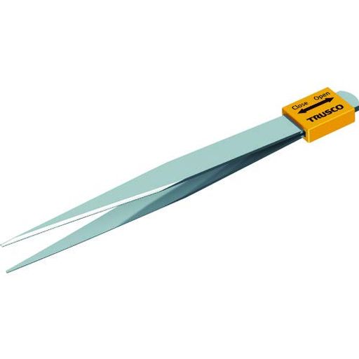幅(mm) : 10、全長(mm) : 125 先端 : 直型、本体 : ステンレス(SUS430) キャップ : エラストマー 用途 : 小物つまみ作業。