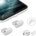 VIWIEULIGHTNING保護キャップIPHONE14131211MINIPLUSPROMAX対応精密アルミ製でが超耐久防塵プラグ、ライトニング充電口コネク...