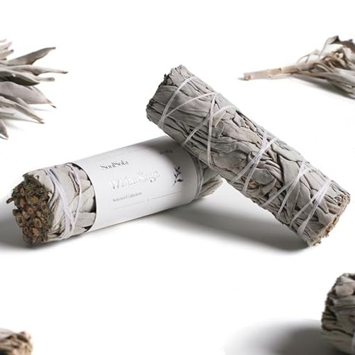 SoulSofa浄化用ホワイトセージバンドル30gカリフォルニア産スマッジングお香天然ハーブアロマ空間・パ..