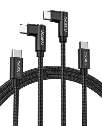 USB C ケーブル L字 【2本セット 2m】USB Type C ケーブル 60W急速充電 USBC & USBC ケ ーブル L型