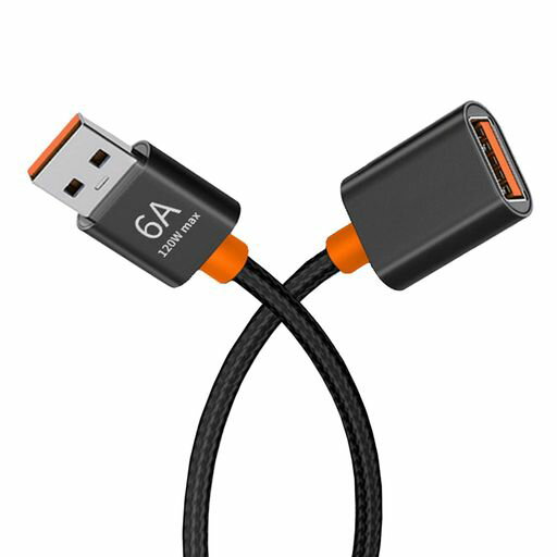 USB延長ケーブル(1.5m)USB3.0規格延長コードAオス・Aメス高速データ転送ナイロン編み高耐久性DVDプレーヤー、ハードディスクド、マウス、Xbox、カメラ、手書きボード、プリンター、スキャナ…