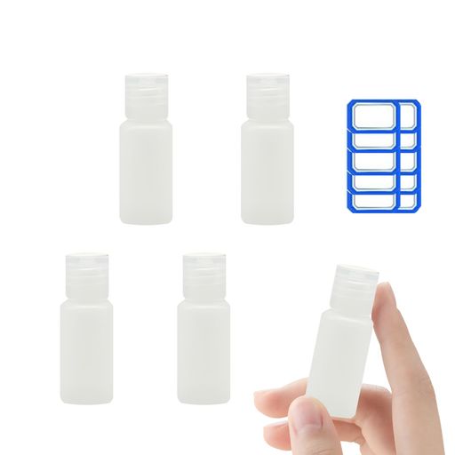 Mesandaミニボトル旅行トラベルボトル詰め替えPE小分け5本セット詰め替えシャンプーオイル対応化粧水小..