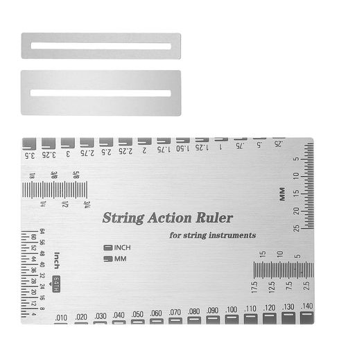 &#128512;セット:フレットプロテクター2個と弦高定規1個が含まれます。 &#128512;便利:楽器のメンテナンス用に特別に設計されており、ギター愛好家にとって必須のアクセサリーであり、メンテナンス作業の時間とエネルギーを節約できます。 &#128512;多機能ギターツール:この多機能ギター弦ツールには、弦の高さ、ブリッジサドルスロットの深さ、ナットの高さのスケールが含まれており、さまざまな弦楽器に欠かせない弦高ゲージになります。 &#128512;耐久性のある弦ゲージ:弦ゲージはステンレス鋼素材で作られており、強くて耐久性があり、摩耗や損傷なしに通常の使用に耐えることができます。これにより、長期にわたるパフォーマンスと信頼性が保証され、ギター愛好家やプロの弦楽器製作者にとって欠かせないツールとなります。 &#128512;適用範囲:さまざまなギター、ベース、アコースティックギター、エレキギター、指板は半径単位で測定され、弦の半径を調整するためのピアノコードも利用できます。