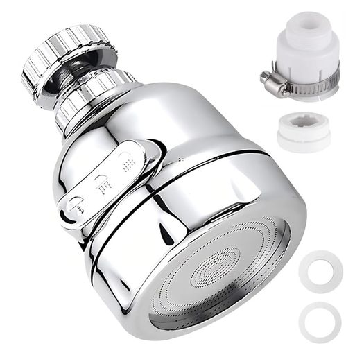 Rakuten - 蛇口 シャワー 蛇口 先端 水道 部品 キッチン ヘッド 節水 混合水栓 水栓 洗面台 高圧 スイング式 ステンレス製 水漏れ防止 取り付け簡単 シンク掃除に便利 浴室 トイレに対応 アダプター…