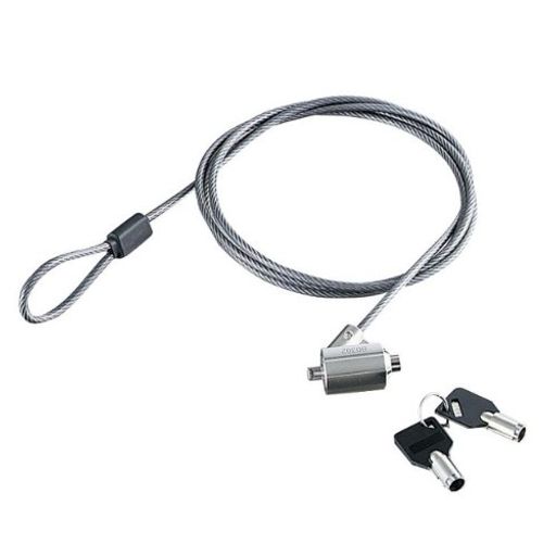 エレコム セキュリティワイヤー(1.7m/径4.4mm) シリンダー錠 ESL-7C