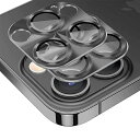 AIMAOO【2本セット】カメラフィルムIPHONE13PRO/IPHONE13PROMAX対応ガラスフィルムアルミニウム合金+強化ガラスレンズカバーレンズケー...