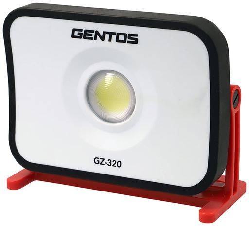 GENTOS(ジェントス) 投光器 LED ワークライト AC電源/USB 充電式(専用充電池) 1700ルーメン ガンツ GZ-320 耐水 作業用ライト 屋外 COB 釣り happynight-10481032 Happy night Rainbow パッケージ画像