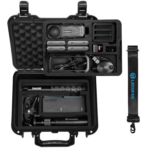 Lekufee Insta360 X5 ケース 防水収納ケース 収納できますInsta360 X4 Air/ X4/Insta360 ONE X3/Insta360 ONE X2 アクションカメラとそ & もっとカメラアクセサリー(軽量 全面保護型 防塵