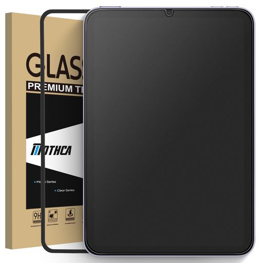 Mothca アンチグレア iPad mini 7(A17 Pro)2024/iPad mini6(第6世代)2021対応 保護フィルム ゲームフィルム ガイド枠付き サラサラ タッチ感 日本旭硝子製素材 反射防止 指紋防止 硬度9H 飛散防止 キズ防止