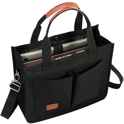 【収納力抜群】:このトートバッグの寸法は、長さ33cm、幅12.5cm、高さ26.6cmです。トートバッグには6つのポケットがあり、内側のポケットにはMacBook Air/MacBook Pro 13 M2/M1、13.5 Surface Laptop 5/4、Surface Pro X/9/8、iPad Pro 12.9などの13~14インチのノートパソコンを収納でき、メインポケットには本、書類、日用品を入れることができます。バッグの背面にはiPadが入る大きなポケットがあり、いつでも取り出して暇つぶしができます。 【取り外し可能なショルダーストラップ】キャンバストートバッグには取り外し可能で調節可能なショルダーストラップが付いており、丈夫で幅広なので、使用時に肩に負担がかかりません。トートバッグだけでなく、肩掛けバッグやショルダーバッグとしても使えます。 【磁気バックル設計 】ハンドバッグはマグネットバックルを採用しており、物を入れたり取り出したりするのに便利で、片手で簡単に操作できます。密閉性が高く安全性が高いため、プライバシーを保護し、盗難を防ぐのに役立ちます。