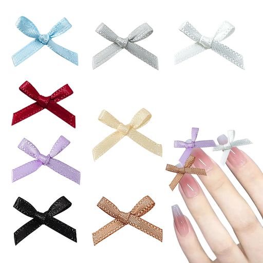 XAEIOCIF【ネイルパーツリボン】24個セット立体パターンDIY、手芸用品、大きめハート蝶複数個組み合わ..