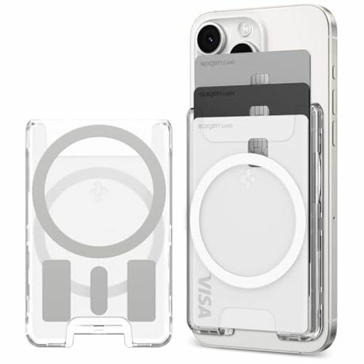 SPIGENMAGSAFE対応カードケース【両面マグネットでスマートな活用】IPHONE16/15/14/13/12シリーズ対応クリア透明カードケース強力な磁力ウルトラ・ハイブリッド・マグフィット+AFA08888(クリスタ… SPIGENMAGSAFE対応カードケース【両面マグネットでスマートな活用】IPHONE16/15/14/13/12シリーズ対応クリア透明カードケース強力な磁力ウルトラ・ハイブリッド・マグフィット+AFA08888(クリスタ…