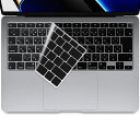 【M1チップモデルJIS配列黒色】NPUOLSMACBOOKAIR13インチ用キーボードカバー2020発売型番A2337(M1チップ搭載)/A2179極薄防水防塵マックブックエアー13.3インチ用キーボードカバー