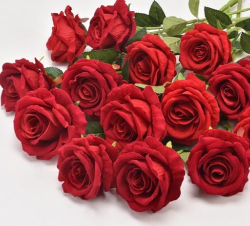 DIFEIUKI造花バラ12本セットローズ花束薔薇花束枯れない花フランネル素材インテリアアートフラワー母の日結婚式バレンタイン誕生日お祝いプレゼント装飾