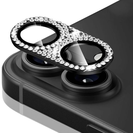 CEIBANDカメラフィルムIPHONE16/IPHONE16PLUS対応カメラ保護カバーカメラフィルムレンズフィルムラインストーンレンズ【アルミ合金縁取り+強化ガラス】9H硬度全面保護防塵落下防止防水高透過率