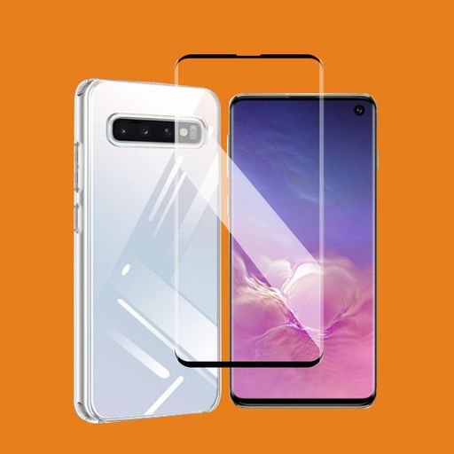 【対応機種】対応GalaxyS10SCV41SC-03L用のガラスフィルム【1枚ガラスフィルム+1個TPUシリコンケース】 【高硬度9H・飛散防止】:業界最高レベルの10H+硬度を持ち、シャープなものにダメージを与え、画面のダメージを最小限...