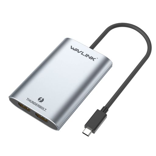 Wavlinkサンダーボルト3HDMIアダプターデュアル4Kシングル5KディスプレイアダプターThunderbolt3Dual4K..
