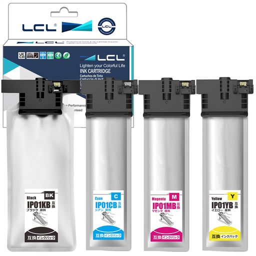 LCLエプソン用IP01IP01BIP01KBIP01CBIP01MBIP01YB増量(4色セットブラックシアンマゼンタイエロー)顔料互換インクカートリッジ対応機種:PX-S884PX-M884FPX-S885