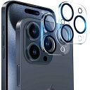 IPHONE15PRO/IPHONE15PROMAX用カメラフィルムアイホン15プロ/15プロマックス対応カメラ保護フィルム黒縁取り露出オーバー防止硬度9Hキズ...