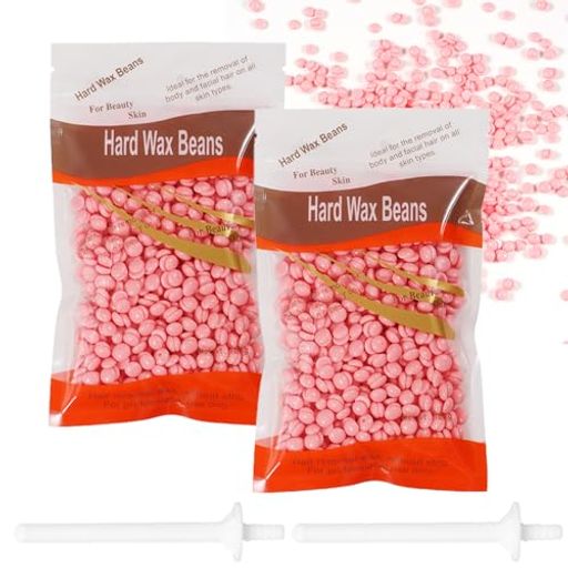 Geerow脱毛ワックス鼻毛ワックス200g敏感肌に優しい温和である低刺激性顔、鼻毛、眉毛、胸、わきの下脱毛、顎ビキニ、唇、腕、脚、あごのた全身脱毛ハードワックスワックス脱毛ビーズ…