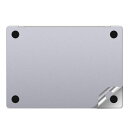 IMMOENUCノートパソコンボトムカバーステッカー適用于2023年モデルMACBOOKPRO16M3M2M1PRO/MAXA2991A2780A2485チップ搭載16インチノートパソコン保護シールド銀色(1枚)