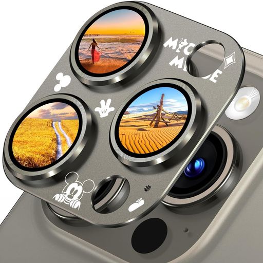 ネズミの耳IPHONE16PROカメラ保護IPHONE16PROMAXカメラ保護【ぴったりフィット一体感アルミ合金+9H強化ガラス】全面保護/高透過率アイフォン16PRO/16PROMAXレンズカバーブラック(チタニウム) ネズミの耳IPHONE16PROカメラ保護IPHONE16PROMAXカメラ保護【ぴったりフィット一体感アルミ合金+9H強化ガラス】全面保護/高透過率アイフォン16PRO/16PROMAXレンズカバーブラック(チタニウム)