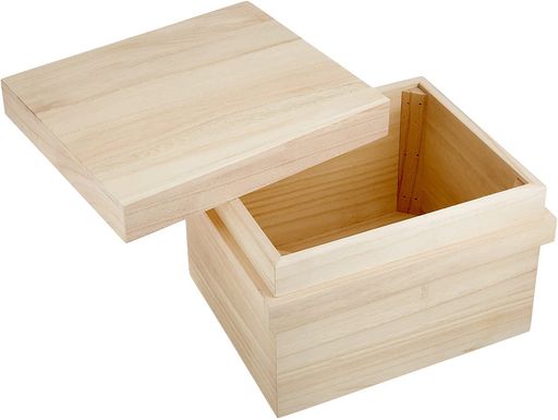 木曽工芸米びつ日本製木製桐【一合桝付き】5kg用茶