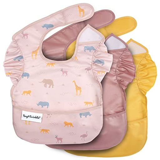 Breastfeeding, Feeding - [TinyTwinkle]食事用エプロン3枚セット離乳食エプロン保育園エプロンベビー子供フリーサイズ汚れ防止防水洗濯機可能調節可能