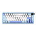 EPOMAKERHE65MECワイヤレスメカニカルキーボードスクリーン&ノブ付き2MSレイテンシーRGBバックライトガスケットマウントホットスワップ対応Nキーロールオーバーゲーミングキーボード技適認…
