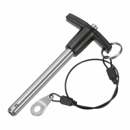 MMETERXITYTハンドルロックピン3/8インチ[9.5mm]径2-3/4インチ[70mm]使用長プッシュボタンリリースロッ..