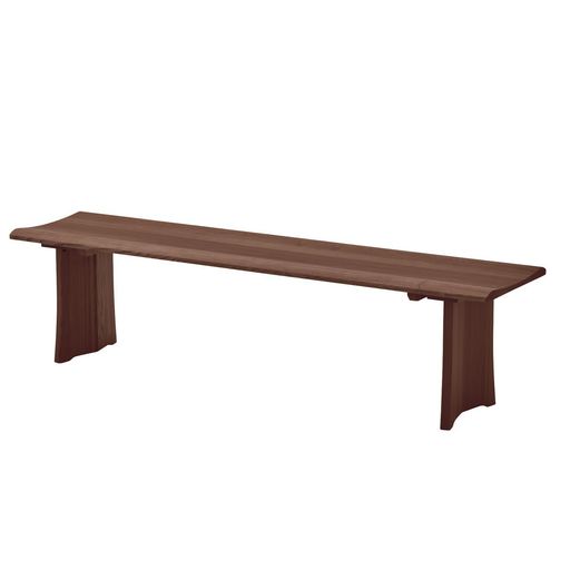 ダイニングベンチ3人掛け幅165x奥行40x高さ41cmブラウン462575