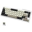 REEWOLFM68ゲーミングキーボードメンブレンキーボード3モード有線/無線2.4G/BLUETOOTH接続68%キーレイアウト67キーコンフリクトフリーRGBPBT3色ボールキャップ日本語マニュアル付ギフト