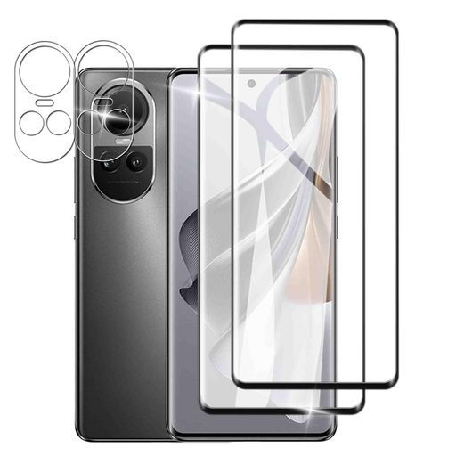 zbseeky OPPO Reno10 Pro 5G 用 ガラスフィルム指紋認証対応 日本旭硝子AGC素材 オッポ リノ10 プロ 用 強化ガラス 保護フィルム 気泡防止 貼り付け簡単 指紋防止 撥…