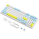 ZIYOULANGK3MAXメカニカルゲーミングキーボードホットスワップ対応有線96%100キー青軸標準ANSI配列USB接続19のカスタムバックライトモードDIYキーボード防水全キーコンフリクトフリー軽量かわ…