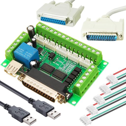 DAOKAI5軸CNCステッピングモーターインターフェースボードブレイクアウトボードMach3インターフェース..