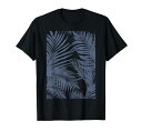 ヤシの木#8涼しい熱帯のビーチヤシの葉夏Tシャツ