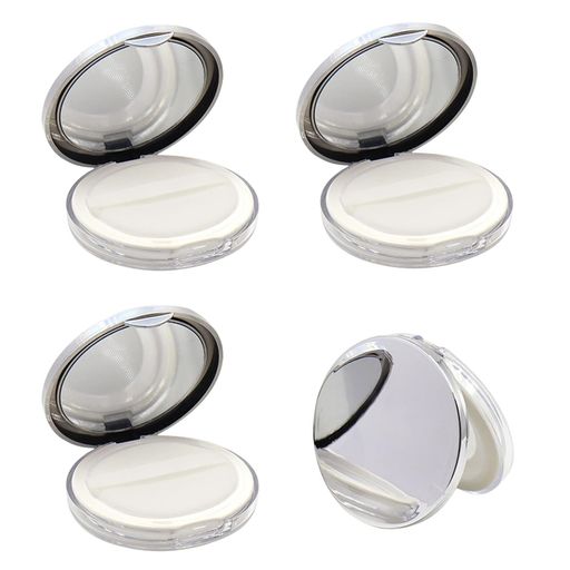 koundeneko鏡付きパウダーケース3個入超薄型フェイスパウダー用ケースメイク用小分けパウダー容器手作..