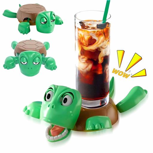 KASELIN亀のコースター面白い動く手足と表情豊かな顔を持つかわいいカメ面白い亀のコースター3Dクリエイティブコースター奇妙なカメのコースターデスクトップの装...