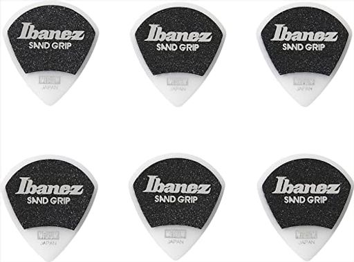 滑り止め素材を使用したピック Grip Wizard Series Sand Grip Pick 厚さ:MEDIUM(0.8mm) 材質:ポリアセタール シェイプ:ティアドロップ MADE IN JAPAN