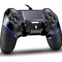 P4コントローラー有線プレステ4ゲームパッドUSB接続システム対応人間工学二重振動重力感応機能搭載高耐久ボタンプレステ4PRO/SLIMP3WIN7/8/10対応日本語説明書付き