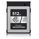MICROFROMデジタルメモリーカード【CFEXPRESSTYPEB】高速性能読み出し速度1700MB/S書き込み速度1400MB/S8KRAW動画記録対応512GB
