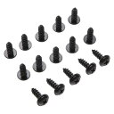 タッピングネジタッピングビスM5x15.8MM50本入5Φ汎用タイプ十字穴付修理パーツブラック