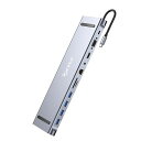 KCEVEUSBCTYPE-Cハブ(11-IN-1)、100WPD対応HDMI出力4K@30HZLANハブUSBハブ1*USB3.0+3*USB2.05GBPS超高速データ転送SD