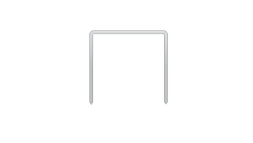 10Fステープル(線径:0.7mmx厚さ0.5mm)、全長(脚長):3mm、内幅:10mm、外幅:11mm 先端形状:チゼルポイント 材質:鉄 入数:4800本 適合機種:TA-20A/1005F