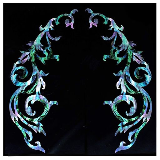 JockomoゴシックヴァインMX左右対称セットギターやベースにぴったりピックガードにもインレイステッカー