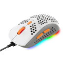 MAMBASNAKEM8ゲーミングマウスハニカムデザイン69G超軽量RGB有線マウス6段階DPI調整USB接続口プログラム可能7ボタンエルゴノミックWINDOWS/MACOS/LINUX/PS4/XBOX/スイッチ適用