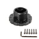 MUTEKIゲームステアリングホイールアダプターTHRUSTMASTERT300T500TS-PCTS-XW適用レーシングゲームアルミ合金(BLACK)