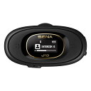 SENAJ10バイク用BLUETOOTHインカム【日本限定品】4人同時通話対応HDスピーカー搭載インカムGPS音声案内/音楽再生/通話可能LCD画面付き大容量バ...